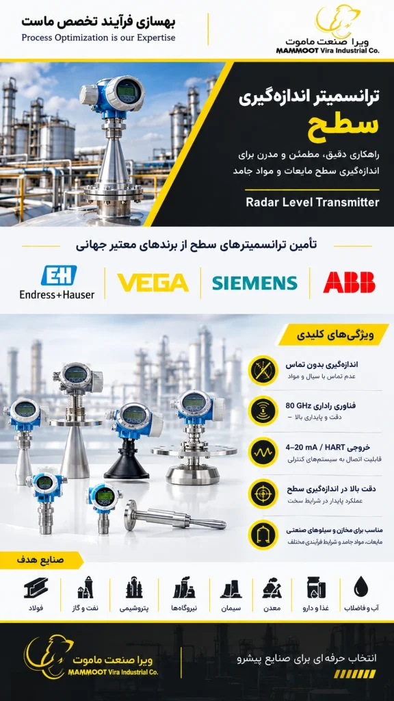 ترانسمیتر سطح ویرا صنعت ماموت